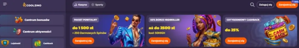 Bonusy Coolzino Casino